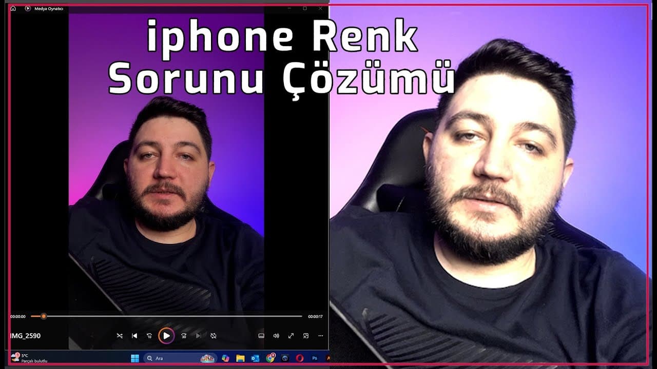 Iphone Video Renk Problemi Çözümü