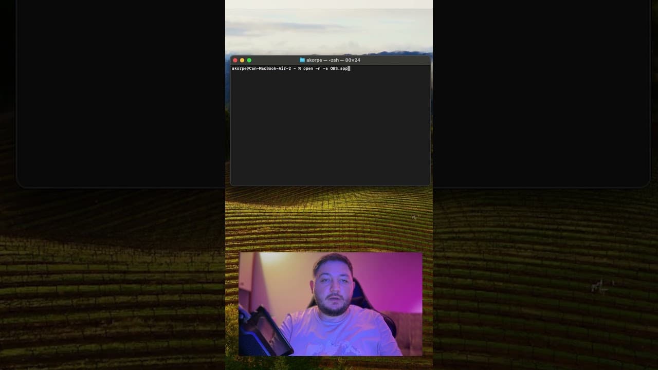 Mac'de 2 Obs Nasıl Açılır.